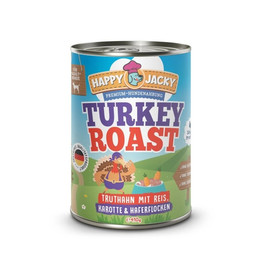 Produktbild von Happy Jacky Nassfutter Turkey Roast mit Truthahn - 6 x 410 g