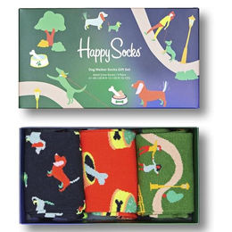 Produktbild von Happy Socks Dog Walking Geschenke Set 3-Pack 41-46