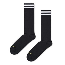Produktbild von Happy Socks Solid Sneaker Thin Crew Sock Black 36-40