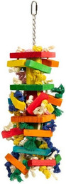 Produktbild von HappyBird Big Blocks Adventure XL Papageinspielzeug aus Holz