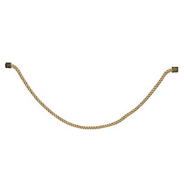 Produktbild von HappyBird Kletterseil aus Jute 2,5 cm Ø x 500 cm mit Edelstahlbefestigung - 500 cm