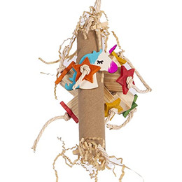 Produktbild von HappyBird Unicorn Star-Roll Schredderspielzeug für Sittiche und kleine Papageien