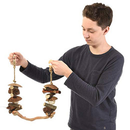 Produktbild von HappyBird Vogelschaukel aus Naturholz - 1 Stk.