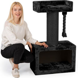 Produktbild von HAPPYPET Premium Kratzbaum Grosse Katzen Stabil Katzenbaum 103 cm   Anthrazit 103 cm