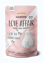 Produktbild von Hardys Love Affair Huhn & Shrimps Nassfutter für Katzen - 12 x 100 g