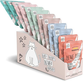 Produktbild von Hardys Love Affair Mixpaket Premium Katzennahrung - 12 x 100 g