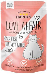 Produktbild von Hardys Love Affair Nassfutter Katze Lachs und Forelle 12x100 g