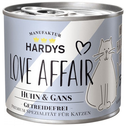 Produktbild von Hardys Manufaktur LOVE AFFAIR Huhn & Gans Katzennassfutter - 6 x 200 g