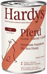 Produktbild von Hardys Nassfutter Hund Pur Adult Pferd 6x400 g