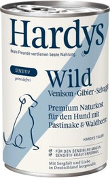 Produktbild von Hardys Nassfutter Hund Sensitiv Adult Wild 6x400 g
