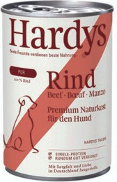 Produktbild von Hardys PUR No. 1 Rind Nassfutter für Hunde - 6 x 400 g