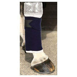 Harry's Horse Bandagenunterlagen Champion weiß mit Pailletten – Bild 1 von 4