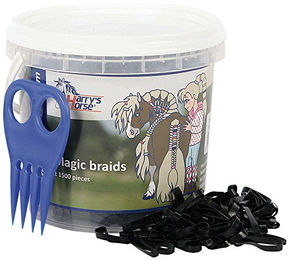 Produktbild von Harry's Horse Magic Braids Mähnengummi schwarz - 1 l