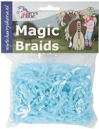 Produktbild von Harry's Horse Magic Braids Mähnengummis hellblau - 10 x 500 Stk.