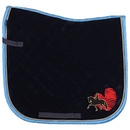 Harry's Horse Schabracke Friesian Style Dressur Full/WB Dunkelblau – Bild 1 von 5