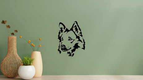 Produktbild von Harzer Fuchs Kopf Wandtattoo Wandbild Wandsticker Wandaufkleber Wanddekoration
