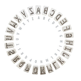 Produktbild von Hauptner Tierkennzeichnung - Alphabet - A-Z - 7 mm