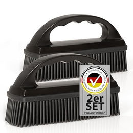Hausfelder Fellbürste Vielzweckbürste Fusselbürste 2er Set – Tierhaarbürste, Silikon, (2-tlg), Enthaarungsbürste für Textilien und Oberflächen – Bild 1 von 6