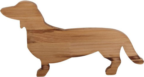 Produktbild von Haushaltswaren Holz Küchen Deko Hundeform Gekochte Speisen Platte Restaurantplatte