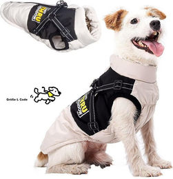 Produktbild von HAUSS SPOLE Hundejacke Hundemantel mit verstellbarem Geschirr Hundewintermantel Wintermantel