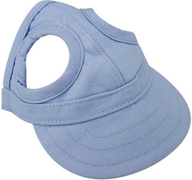 Produktbild von Haustier Hund Katze Baseball Outdoor Kappe Sonnenhut Verstellbar Streifen Sommer Reise Sporthut (Blau M) S