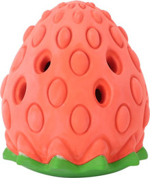 Produktbild von Haustier Hund Kauspielzeug Ball Erdbeer-Stil Hundezahnreinigungsbälle Kau-FütterungsspielzeugErdbeere