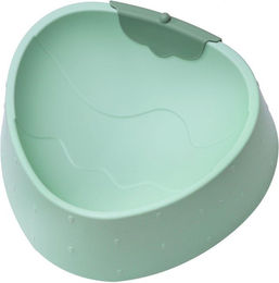 Produktbild von Haustier Nackenschutz Schüssel Cartoon Erdbeere Anti-Überlauf Rand Rutschfest Erhöhte Katzennapf Grün grün