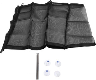 Produktbild von Haustier Netzgitter Tor Faltbares Schützendes Multifunktionales Katzen Hunde Sicherheitsgitter für Treppen Türöffnung Schwarz