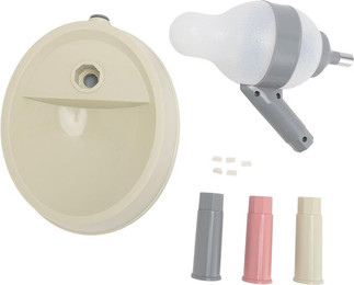 Produktbild von Haustier Stehender Wasserspender 2 in 1 Katze Hund Stehender Napf mit Abnehmbarer Stange Automatisch L(for 6.5-9kg) gelb