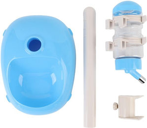 Produktbild von Haustier Stehender Wasserspender Futterspender Höhenverstellbar 500ml Fassungsvermögen Stehend Automatisch Wasser blau