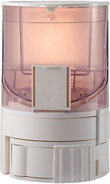 Produktbild von Haustier Wasser Futter Spender 2 in 1 Große Kapazität Durchscheinend Automatischer Katzenfutterautomat Wassertränke für Welpen rosa