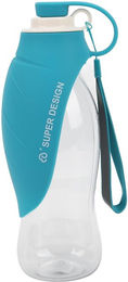 Produktbild von Haustier Wasserbecher Tragbare Hunde Reise Wasserflasche Trinkbecher für Hunde Katzen und Kaninchen Blau blau