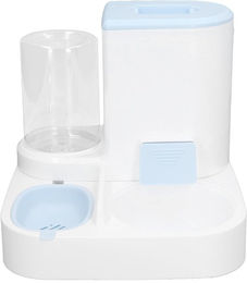 Produktbild von Haustiere Automatischer Futterspender Wasserspender Set Multifunktion 2 in 1 Einteilig Großes Fassungsvermögen Katze Wasserspender Futterspender
