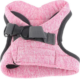 Produktbild von Haustiergeschirr und Leine verstellbar dehnbar ausbruchsicher für Katzen rosa