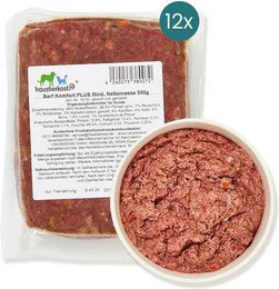 Produktbild von haustierkost.de BARF Komfort PLUS Rind Frostfutter - 12 x 500 g
