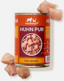 haustierkost | Huhn pur, 6 x 800 g | 100% Huhn gegart | Reich an Protein, Ohne Zusätze | Für Hunde | Ergänzungsfuttermittel – Bild 1 von 2