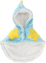 Produktbild von Haustiermantel Niedlich Weich Bequem Flanell Hunde Warmer Umhang für Winter Kaltes Wetter Himmelblau S S