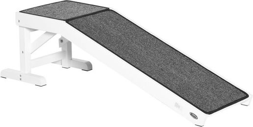 Produktbild von Haustierrampe mit rutschfestem Teppich aus Kiefernholz für Hunde bis 30 kg