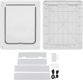 Produktbild von Haustiertür Hochfeste Hundetür Haustierbedarf mit magnetischer Klappabdeckung für Klein Mittel und Groß