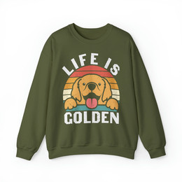 Produktbild von Heavy Blend™ Crewneck Sweatshirt Life is Golden