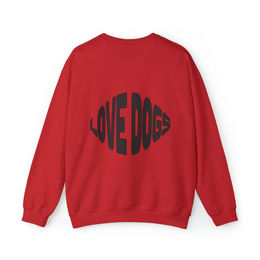 Produktbild von Heavy Blend™ Crewneck Sweatshirt "LOVE DOGS"