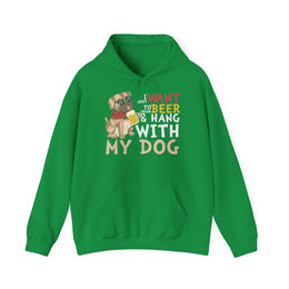 Produktbild von Heavy Blend™ Kapuzen-Sweatshirt "Beer and Dogs"