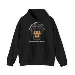 Produktbild von Heavy Blend™ Kapuzen-Sweatshirt "IF MY DOG DOESNT LIKE YOU"
