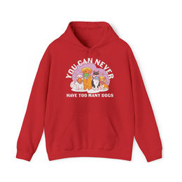 Produktbild von Heavy Blend™ Kapuzen-Sweatshirt "Many Dogs"