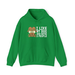 Produktbild von Heavy Blend™ Kapuzenpullover "I like my Dog"