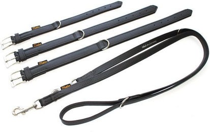 Produktbild von HEIM Hunde-Halsband und Führleine Colour braun