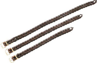 Produktbild von Heim Lederhalsband geflochten braun