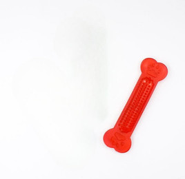 Produktbild von Heißer Verkauf Haustier Hund Kauspielzeug Gummi Knochen Spielzeug Aggressive Kauer Hundezahnbürste Doggy Puppy Zahnpflege für Hund Haustier Zubehör