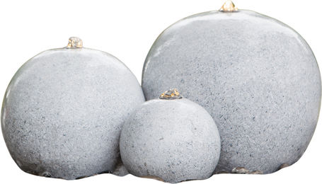 HEISSNER Gartenbrunnen Saphira LED - Grau - 59 x 43 x 15/23/28 cm – Bild 1 von 4