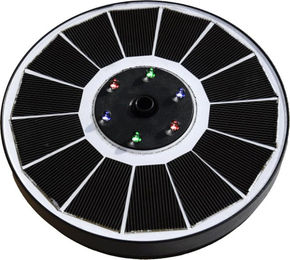 HEISSNER Solar-Springbrunnen ø 16 cm mit LED - 120 - 220 l/h – Bild 1 von 4